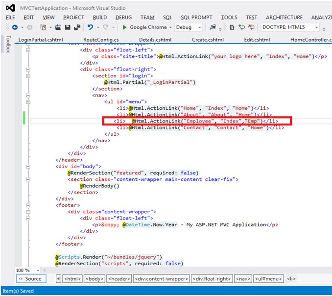 Action Link First Arguments